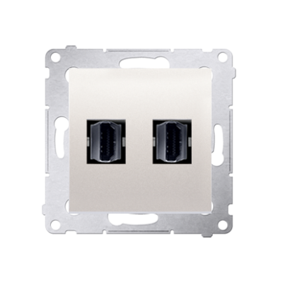 Simon 54 Gniazdo HDMI podwójne kremowy DGHDMI2.01/41 KONTAKT (DGHDMI2.01/41)