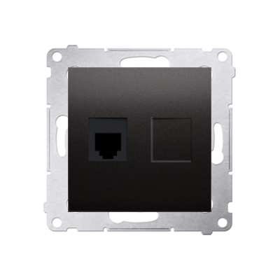 Simon 54 antracyt Gniazdo telefoniczne DT1.01/48 KONTAKT (DT1.01/48)