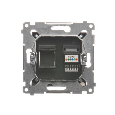 Simon 54 antracyt Gniazdo telefoniczne DT1.01/48 KONTAKT (DT1.01/48)