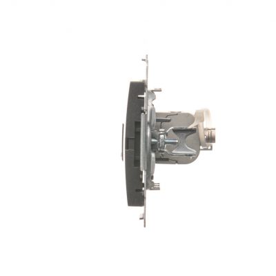Simon 54 Gniazdo komputerowe pojedyncze RJ45 kategoria 6 ekranowane z przesłoną przeciwkurzową antracyt D61E.01/48 KONTAKT (D61E.01/48)