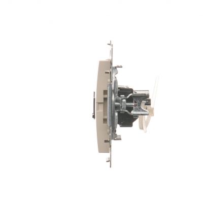 Simon 54 Gniazdo komputerowe podwójne RJ45 kategoria 6 z przesłoną przeciwkurzową kremowy D62.01/41 KONTAKT (D62.01/41)