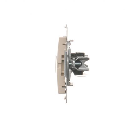Simon 54 Gniazdo komputerowe RJ45 kategoria 5e + telefoniczne RJ12 kremowy D5T.01/41 KONTAKT (D5T.01/41)