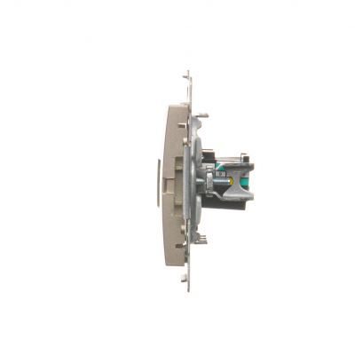 Simon 54 Gniazdo komputerowe RJ45 kategoria 5e + telefoniczne RJ12 złoty mat D5T.01/44 KONTAKT (D5T.01/44)