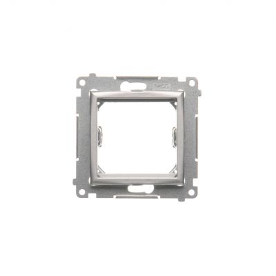 Simon 54 Adapter (przejściówka) na osprzęt standardu 45 × 45 mm srebrny mat *Do gniazd teleinformatycznych Simon Connect DA45.01/43 KONTAKT (DA45.01/43)