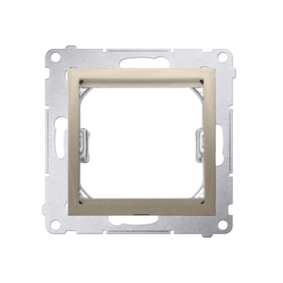Simon 54 Adapter (przejściówka) na osprzęt standardu 45 × 45 mm złoty mat *Do gniazd teleinformatycznych Simon Connect DA45.01/44 KONTAKT (DA45.01/44)