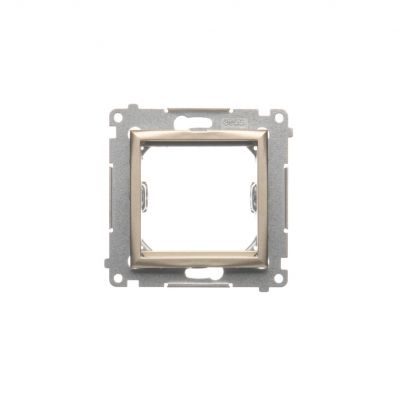 Simon 54 Adapter (przejściówka) na osprzęt standardu 45 × 45 mm złoty mat *Do gniazd teleinformatycznych Simon Connect DA45.01/44 KONTAKT (DA45.01/44)