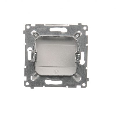 SIMON 54 Zaślepka ramki z mostkiem SREBRNY DPS.01/43 KONTAKT (DPS.01/43)