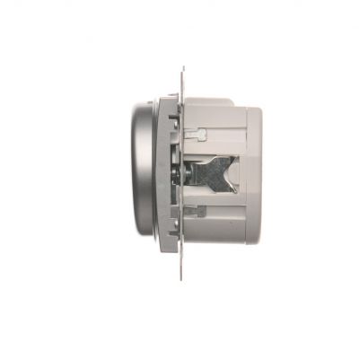 Simon 54 Ściemniacz naciskowo-obrotowy 20–500 W srebrny mat DS9T.01/43 KONTAKT (DS9T.01/43)