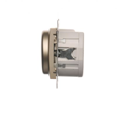 Simon 54 Ściemniacz naciskowo-obrotowy 20–500 W złoty mat DS9T.01/44 KONTAKT (DS9T.01/44)