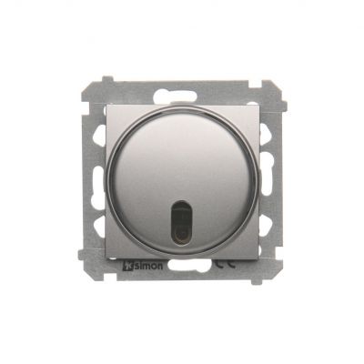 Simon 54 Ściemniacz naciskowy i zdalnie sterowany 20–500 W srebrny mat DS13T.01/43 KONTAKT (DS13T.01/43)