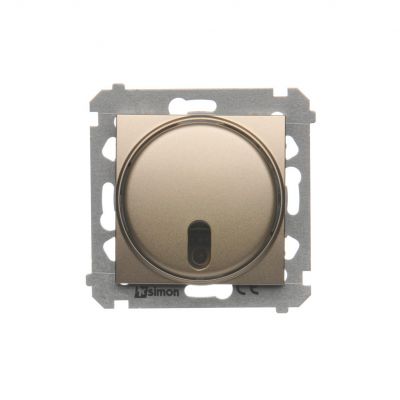 Simon 54 Ściemniacz naciskowy i zdalnie sterowany 20–500 W złoty mat DS13T.01/44 KONTAKT (DS13T.01/44)
