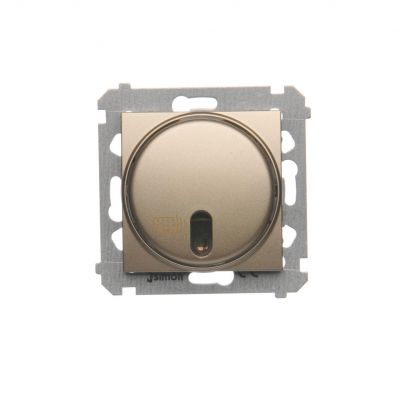 Simon 54 Łącznik zdalnie sterowany z przekaźnikiem 8(2) A 230V złoty mat *Wymagana instalacja 3-przewodowa DWP10P.01/44 KONTAKT (DWP10P.01/44)