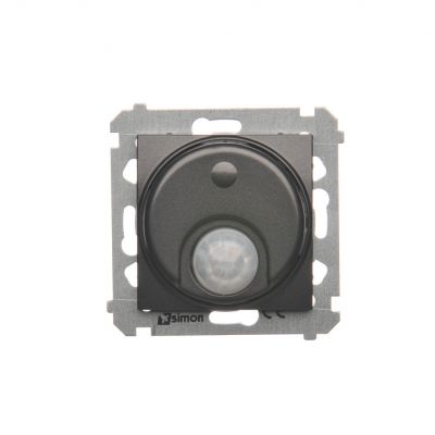 Simon 54 Łącznik z czujnikiem ruchu z przekaźnikiem z zabezpieczeniem 8(2)A 230V antracyt *Wymagana instalacja 3-przewodowa DCR11P.01/48 KONTAKT (DCR11P.01/48)