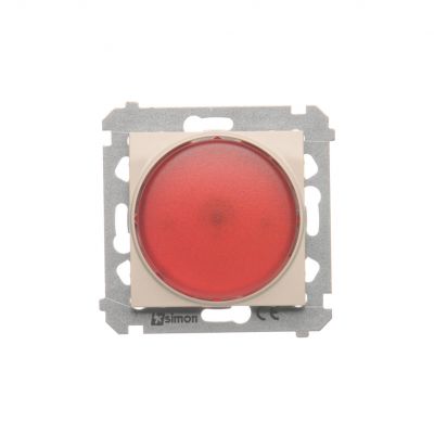 Simon 54 Sygnalizator świetlny LED – światło czerwone 230V kremowy DSS2.01/41 KONTAKT (DSS2.01/41)