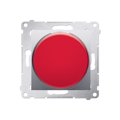 Simon 54 Sygnalizator świetlny LED – światło czerwone 230V srebrny mat DSS2.01/43 KONTAKT (DSS2.01/43)