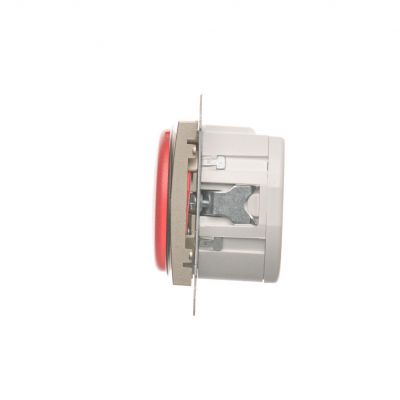 Simon 54 Sygnalizator świetlny LED – światło czerwone 230V złoty mat DSS2.01/44 KONTAKT (DSS2.01/44)