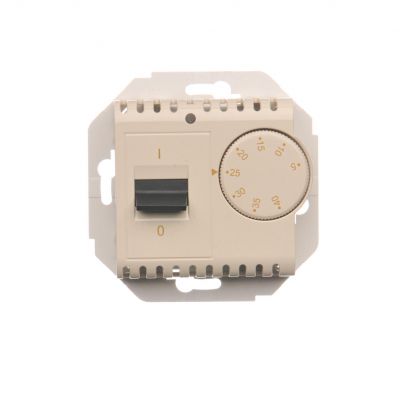 Simon 54 Regulator temperatury z czujnikiem wewnętrznym 16(2) A 230V. Montaż na wkręty kremowy DRT10W.02/41 KONTAKT (DRT10W.02/41)