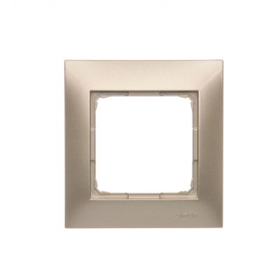 Simon 54 Premium Ramka 1-krotna PREMIUM IP20 / IP44 złoty mat DR1/44 KONTAKT (DR1/44)