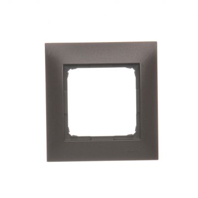 Simon 54 Premium Ramka 1-krotna PREMIUM IP20 / IP44 brąz mat DR1/46 KONTAKT (DR1/46)