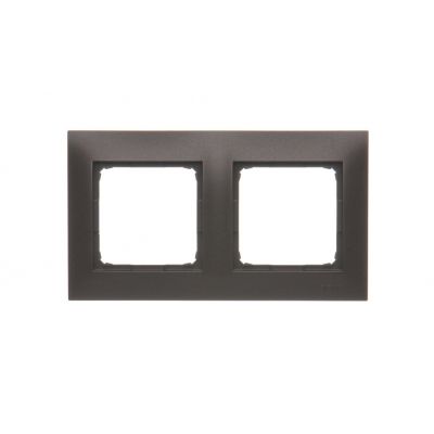 Simon 54 Premium Ramka podwójna brąz mat DR2/46 KONTAKT (DR2/46)