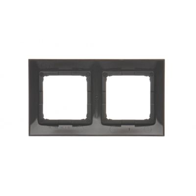 Simon 54 Premium Ramka podwójna brąz mat DR2/46 KONTAKT (DR2/46)