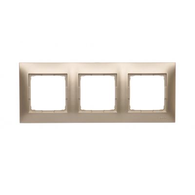 Simon 54 Premium Ramka 3-krotna PREMIUM IP20 / IP44 złoty mat DR3/44 KONTAKT (DR3/44)