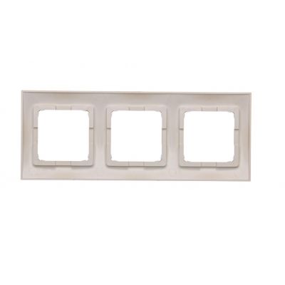 Simon 54 Premium Ramka 3-krotna PREMIUM IP20 / IP44 złoty mat DR3/44 KONTAKT (DR3/44)