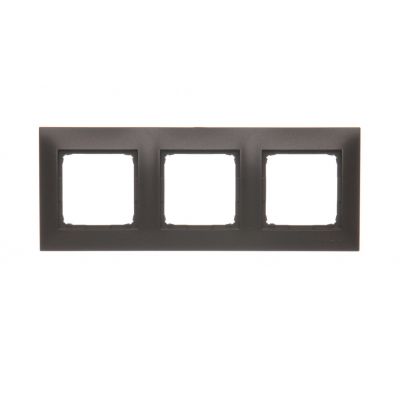 Simon 54 Premium Ramka 3-krotna PREMIUM IP20 / IP44 brąz mat DR3/46 KONTAKT (DR3/46)