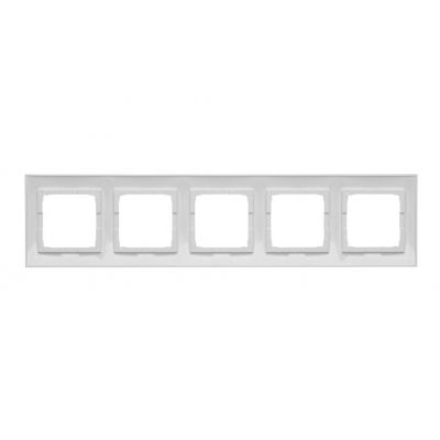 Simon 54 Premium Ramka 5-krotna PREMIUM IP20 / IP44 biały DR5/11 KONTAKT (DR5/11)