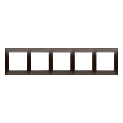 Simon 54 Premium Ramka 5-krotna PREMIUM IP20 / IP44 brąz mat DR5/46 KONTAKT (DR5/46)