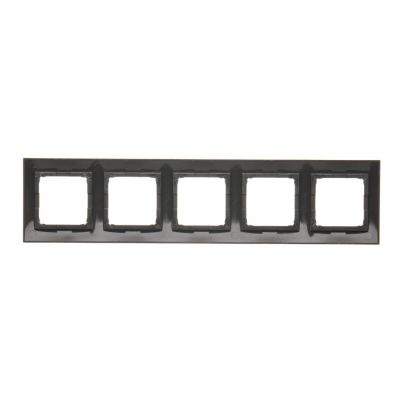 Simon 54 Premium Ramka 5-krotna PREMIUM IP20 / IP44 brąz mat DR5/46 KONTAKT (DR5/46)