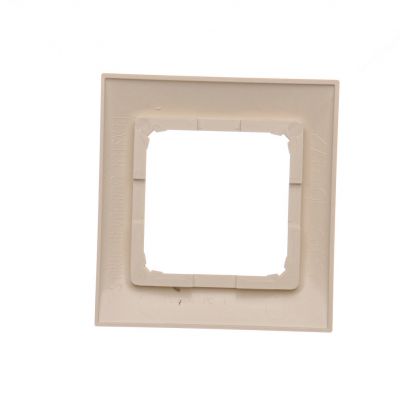 Simon 54 Premium Ramka 1-krotna PREMIUM do puszek karton-gips IP20 / IP44 kremowy DRK1/41 KONTAKT (DRK1/41)