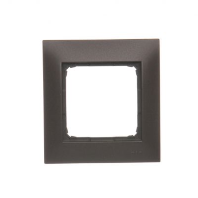 Simon 54 Premium Ramka 1-krotna PREMIUM do puszek karton-gips IP20 / IP44 brąz mat DRK1/46 KONTAKT (DRK1/46)