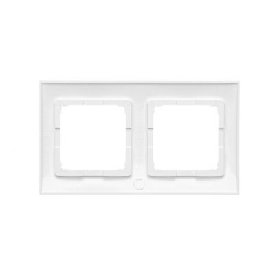 Simon 54 Premium Ramka 2-krotna PREMIUM do puszek karton-gips IP20 / IP44 biały DRK2/11 KONTAKT (DRK2/11)