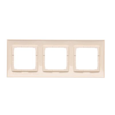Simon 54 Premium Ramka 3-krotna PREMIUM do puszek karton-gips IP20 / IP44 kremowy DRK3/41 KONTAKT (DRK3/41)