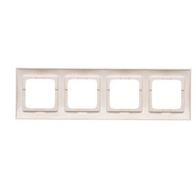 Simon 54 Premium Ramka 4-krotna PREMIUM do puszek karton-gips IP20 / IP44 złoty mat DRK4/44 KONTAKT (DRK4/44)