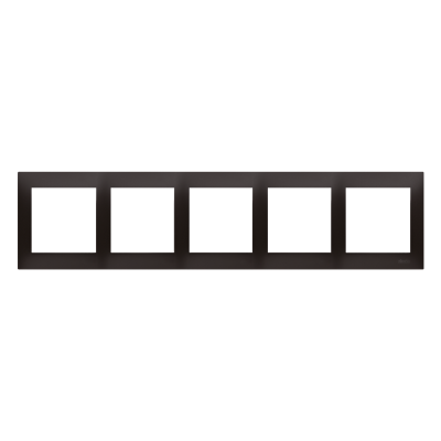Simon 54 Premium Ramka 5-krotna PREMIUM do puszek karton-gips IP20 / IP44 antracyt DRK5/48 KONTAKT (DRK5/48)