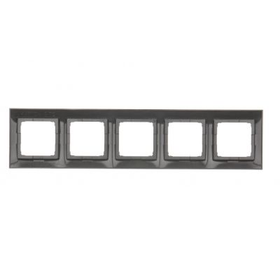 Simon 54 Premium Ramka 5-krotna PREMIUM do puszek karton-gips IP20 / IP44 antracyt DRK5/48 KONTAKT (DRK5/48)