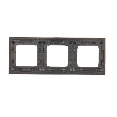 SIMON 54 PREMIUM ramka potrójna inox DR3/61 KONTAKT (DR3/61)