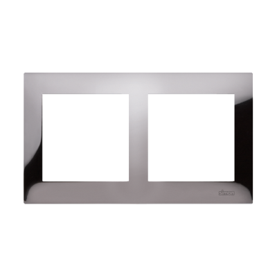 Simon 54 Premium Ramka 2-krotna PREMIUM IP20 / IP44 ciemna stal DR2/67 KONTAKT (DR2/67)