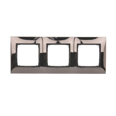 Simon 54 Premium Ramka 3-krotna PREMIUM IP20 / IP44 ciemna stal DR3/67 KONTAKT (DR3/67)