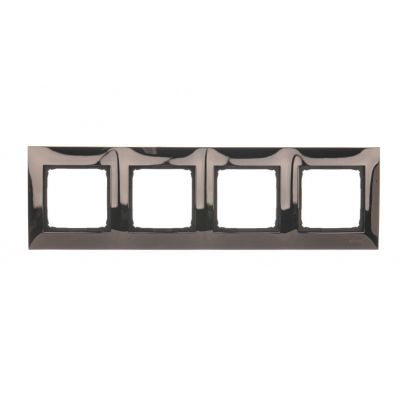 Ramka 4-krotna uniwersalna IP20 / IP44; ciemna stal DR4/67 KONTAKT (DR4/67)