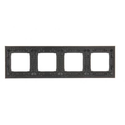 Ramka 4-krotna uniwersalna IP20 / IP44; ciemna stal DR4/67 KONTAKT (DR4/67)