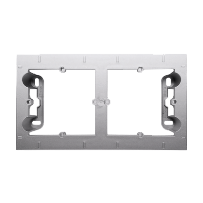 Simon 54 Premium Puszka natynkowa 2-krotna do ramek PREMIUM. Głębokość 35 mm srebrny mat DPN2/43 KONTAKT (DPN2/43)