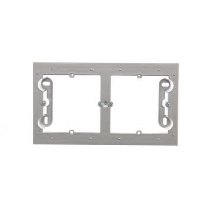 Simon 54 Premium Puszka natynkowa 2-krotna do ramek PREMIUM. Głębokość 35 mm srebrny mat DPN2/43 KONTAKT (DPN2/43)