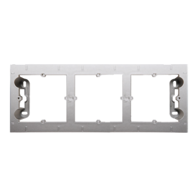 Simon 54 Premium Puszka natynkowa 3-krotna do ramek PREMIUM. Głębokość 35 mm srebrny mat DPN3/43 KONTAKT (DPN3/43)