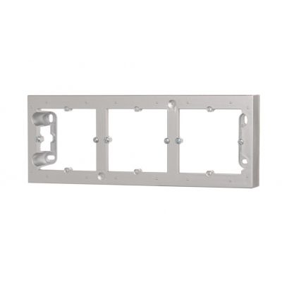 Simon 54 Premium Puszka natynkowa 3-krotna do ramek PREMIUM. Głębokość 35 mm srebrny mat DPN3/43 KONTAKT (DPN3/43)