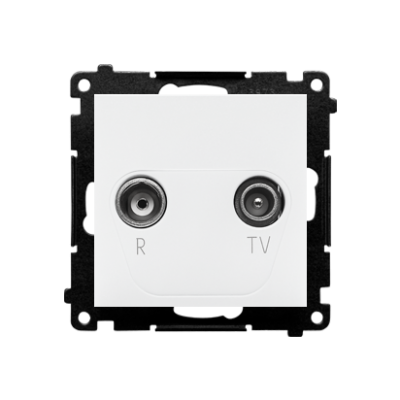 Simon 55 Gniazdo antenowe R-TV przelotowe 10dB 1x Wejście: 5÷862 MHz Biały mat TAP10.01/111 KONTAKT (TAP10.01/111)