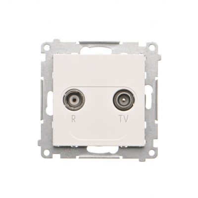 Simon 55 Gniazdo antenowe R-TV przelotowe 10dB 1x Wejście: 5÷862 MHz Biały mat TAP10.01/111 KONTAKT (TAP10.01/111)