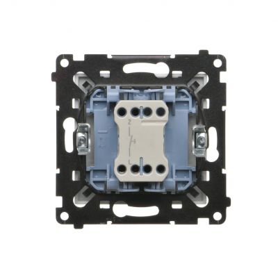 Simon 55 Przycisk zwierny /dzwonek/ szybkozłączka Biały mat TD1.01/111 KONTAKT (TD1.01/111)
